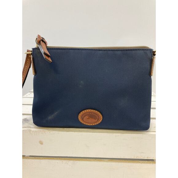 DOONEY & BOURKE SMALL NAVY CANVAS CROSSBODY BAG (ASIS) - Picture 2 of 15